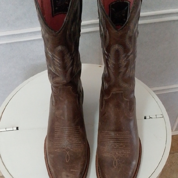 Vaccari Brown Western Cowboy Boots main image 6